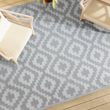 vidaXL Buitenkleed ARAKIL 190x290 cm PP grijs, Verzenden, Nieuw, Grijs