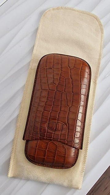Dunhill - Zakaansteker - Krokodillenhuid, Nieuw