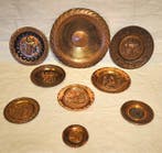 Wandbord (9) - Koper, Messing