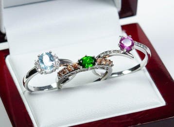 Zonder minimumprijs - 3-delige sieradenset - 925 zilver -, Sieraden, Tassen en Uiterlijk, Antieke sieraden
