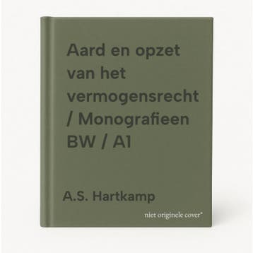 Aard en opzet van het vermogensrecht / Monografieen BW / A1, Boeken, Verzenden, Zo goed als nieuw, A.S. Hartkamp