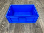 Kratten dicht 60x40x23 cm blauw met open handvat, Gebruikt, 40 tot 60 cm, 50 tot 75 cm, Minder dan 35 cm
