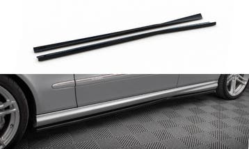 Zijskirts Mercedes E55 AMG W211 Maxton Glans Zwart, Ophalen of Verzenden, Nieuw