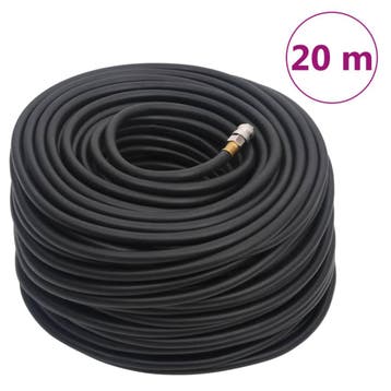 vidaXL Luchtslang hybride 0,6 20 m rubber en PVC zwart, Doe-het-zelf en Verbouw, Verzenden, Nieuw