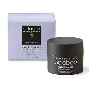 Oolaboo  Straight Baobab  Sleek Gittery Pomade  50 ml, Verzenden, Nieuw