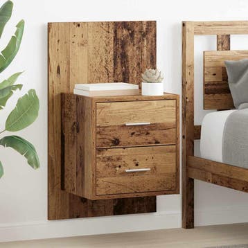 vidaXL Wandkastje 2 st Oud Hout 48,5 x 32,5 x 80 cm Bewerkt, Minder dan 45 cm, Verzenden, Nieuw, 70 cm of meer