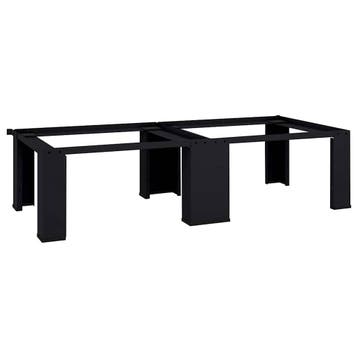 vidaXL Wasmachineverhoger 2 st Zwart 127 x 54,5 x 32,5 cm, Witgoed en Apparatuur, Verzenden, Nieuw