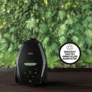AEG VX82-1-ECO Line - Stofzuiger met zak - Zwart -, Ophalen of Verzenden, Zo goed als nieuw