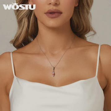 WOSTU 925 Sterling Zilver Papegaai Bedel met Roze Emaille &, Dieren en Toebehoren