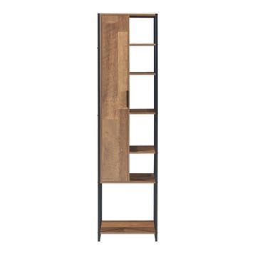 Badkamerkast Namsskogan kolomkast 165x42,5x30 cm walnootkleu, Verzenden, Nieuw