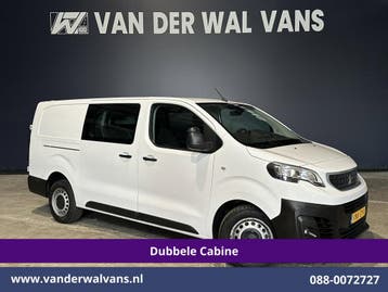 Peugeot Expert | 2.0 BlueHDI 123pk L3H1 Dubbele Cabine Euro6, Auto's, Bestelauto's, Gebruikt, Euro 6, Wit, Dealer onderhouden