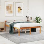 vidaXL Seniorenbed massief grenenhout wasbruin 120x200 cm, Huis en Inrichting, Slaapkamer | Bedden, Bruin, Verzenden, Nieuw, Twijfelaar