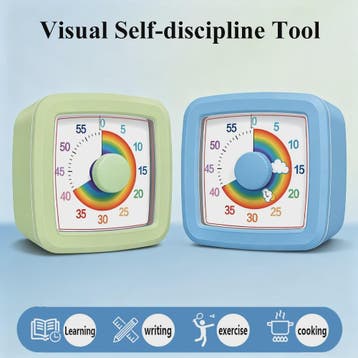 Visuele Timer 60 Minuten - Kinderen & Studenten - Zelfdiscip, Sport en Fitness, Verzenden, Nieuw
