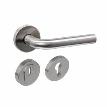 Intersteel set achterdeurbeslag rond: deurkruk Luzern met, Verzenden, Nieuw