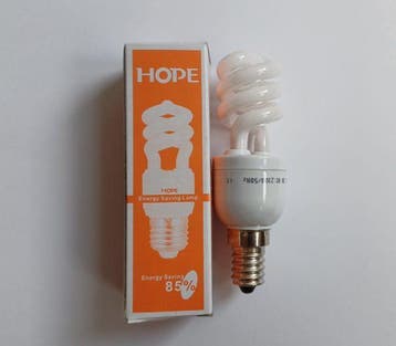 Mini spaarlamp 5W E14 kleine fitting, Huis en Inrichting, Verzenden, Nieuw, E14 (klein), Spaarlamp