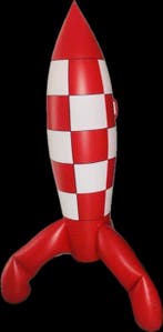 Tintin - 1 Toy - Nautyl - Fusée gonflable - 1993, Nieuw
