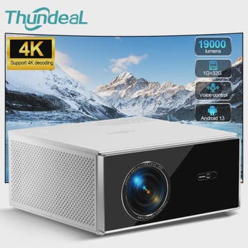ThundeaL TDA7W 4K Projector: Full HD 1080P, Android 13, WiFi, Verzenden, Nieuw