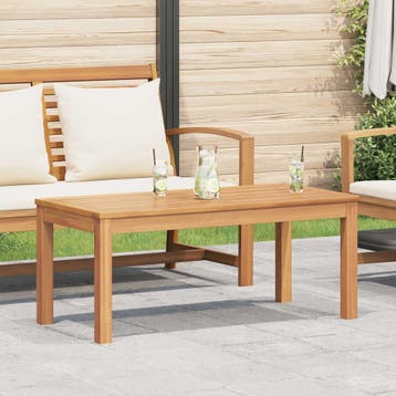 vidaXL Tafel Bruin 95 x 45 x 40 cm Massief Teakhout, Verzenden, Nieuw