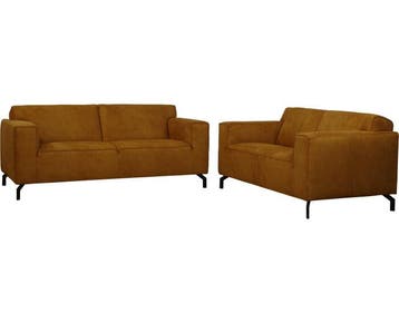 Bankstel Lyla W en W Furniture | Cognac Alabama, Huis en Inrichting, Banken | Bankstellen, Ophalen of Verzenden, Nieuw