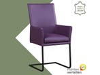 Leren eetkamerstoel Ruler - Toledo Aubergine (paars) -, Huis en Inrichting, Stoelen, Overige kleuren, Nieuw, Ophalen of Verzenden
