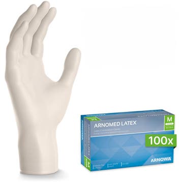 GGM Gastro | (10 stuks) ARNOWA | Wegwerp latex handschoenen, Overige kleuren, Verzenden, Nieuw, Werkschoenen