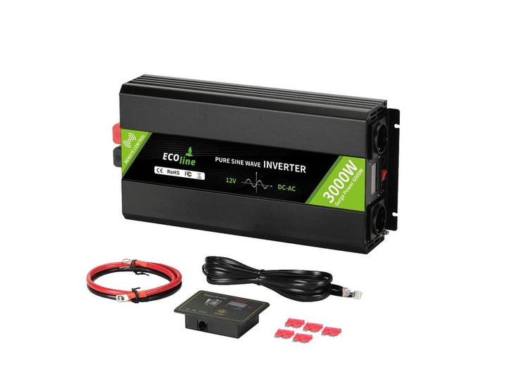 Omvormer 12V Naar 220V/230V - 3000w  - Zuivere sinus, Auto-onderdelen, Elektronica en Kabels, Nieuw, Verzenden