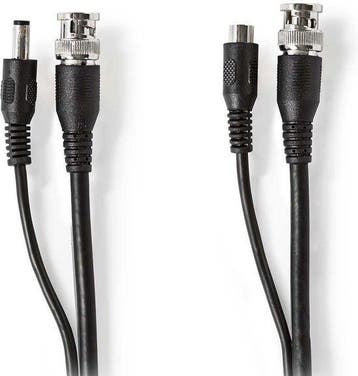 Nedis CCTV-Security Kabel - BNC / DC - 50.0 m - Rond - PVC -, Verzenden, Zo goed als nieuw