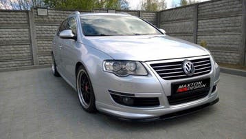 Voorspoiler VW Passat B6 R-LINE Glans Zwart, Ophalen of Verzenden, Nieuw