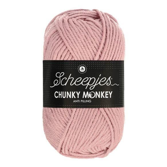 SCHEEPJES CHUNKY MONKEY  100G - 1080 PEARL PINK, Hobby en Vrije tijd, Breien en Haken, Nieuw, Verzenden