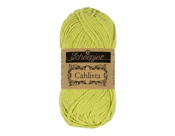 Scheepjes Cahlista 50g - 512 Lime - Haakgaren / Breigaren, Ophalen of Verzenden, Nieuw, Breien of Haken, Wol of Garen