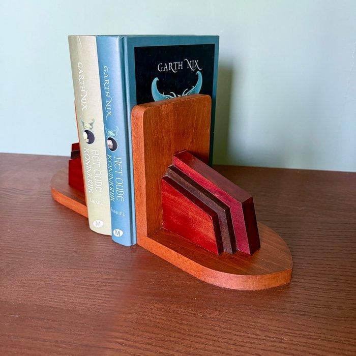 Boekensteunen (2) - Eik, Antiek en Kunst, Kunst | Designobjecten