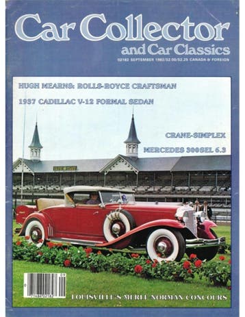 1982 CAR COLLECTOR AND CAR CLASSICS MAGAZINE 09 ENGELS, Nieuw, Author
