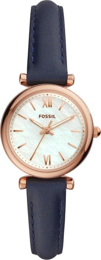 Fossil Carlie ES4502 Dameshorloge 28 mm - Rosékleurig (Mode, Verzenden, Nieuw