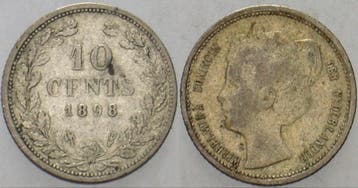 10 Cent 1898 Nederland-koenigreich Wilhelmina I 1890-1948, Verzenden