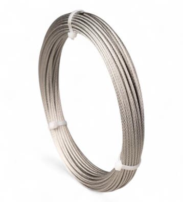 Staalkabel gebundeld Rvs 1mm 20m, Verzenden, Nieuw