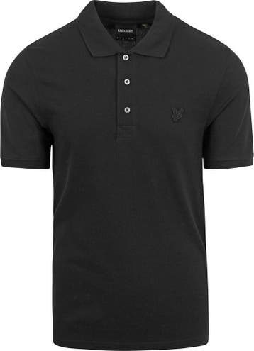Lyle and Scott Tonal Eagle Polo Zwart maat XS Heren, Verzenden, Nieuw, Zwart, Lyle and Scott