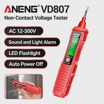 ANENG VD807 Spanningsmeter Pen: 12-300V AC, Contact/Non-Cont, Verzenden, Nieuw