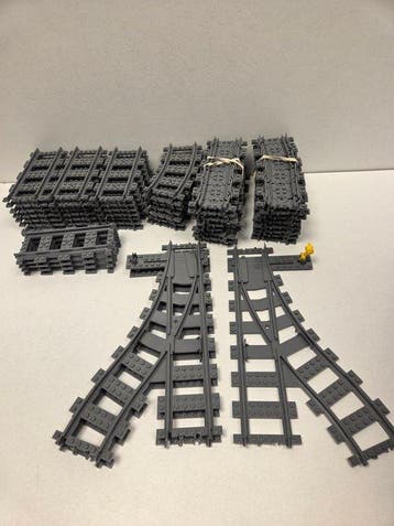 Lego Onderdelen - City - Partij trein rails in soorten 115, Kinderen en Baby's, Speelgoed | Duplo en Lego, Nieuw