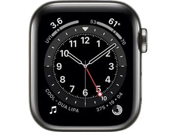 Apple Watch Series 6 40 mm roestvrij stalen kast grafiet -, Verzenden, Zo goed als nieuw, Apple