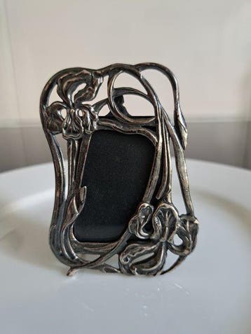 Zilveren Art Nouveau fotolijstje - Fotolijst - .925 zilver, Antiek en Kunst