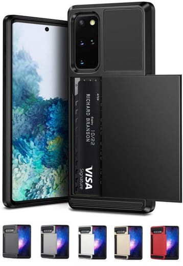 Galaxy S20 Plus Slide Armor Hoesje Met Pashouder, Ophalen of Verzenden, Nieuw