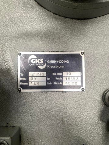 GKS Hydraulisch Aggregaat (30 bar, 11,5, Nieuw