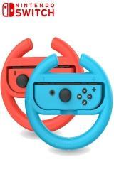 Switch Joy-Con Wheel Third Party Rood &amp; Blauw - iDEAL!, Ophalen of Verzenden, Zo goed als nieuw