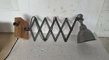 Plafondlamp - Pantograafmodel - Staal - akordeonlamp