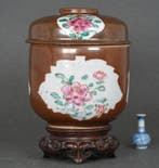 Kangxi (ca. 1720) - Pot - Uitstekende kwaliteit - Pioenroos, Antiek en Kunst