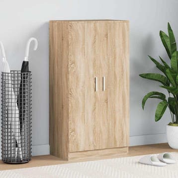 vidaXL Schoenenkast 7 planken eiken, Verzenden, Nieuw