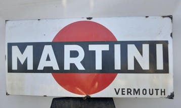 Martini - lancast - Reclamebord - Emaille