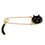 Fako Bijoux - Sierspeld / Sjaalspeld - Kat Met Staart -, Verzenden, Nieuw