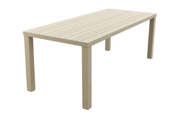 VDG Lena dining tuintafel aluminium 210x90 cm. - Latte, Verzenden, Nieuw, Rond, Overige materialen