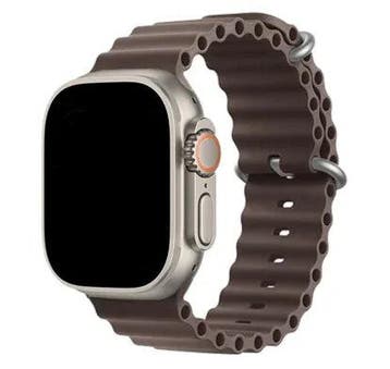 Apple Watch bandje Ocean - siliconen - kust grijs - kust, Verzenden, Nieuw